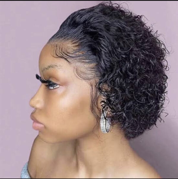 13x1 Pixie Curls human hair pre plucked wig
