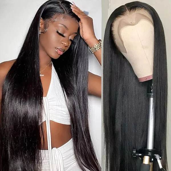 5x5 HD Human Hair Straight wig - Image 3