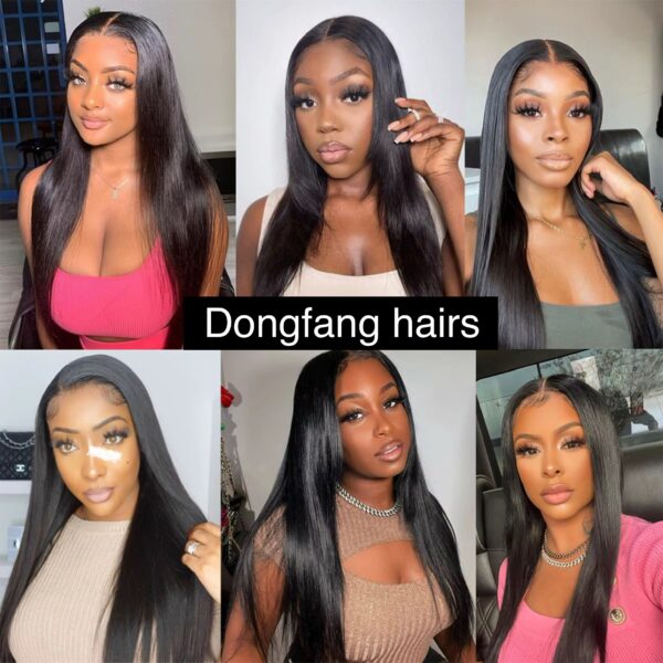 Grade 12A Straight packet hair set. 3 bundles+5x5 HD closure - Image 2