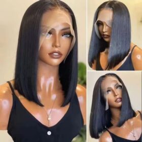13x4 Lace frontal bob wig human hair