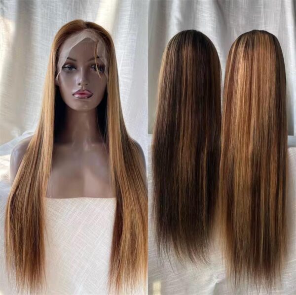 Brazilian straight 13x4 piano color wig - Image 2