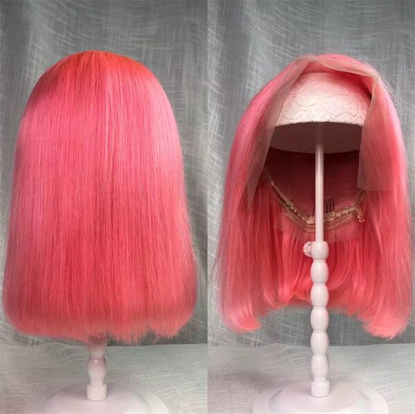 Orange Ginger Straight Bob 13x4 lace wig - Image 3