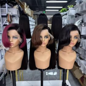 Pixie Cut 13x6 Side Part human hair wig