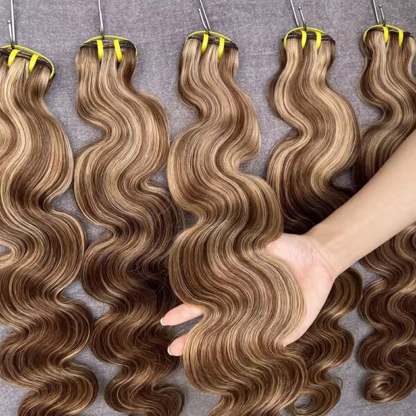 Brazilian Highlighted color body wave hair bundle - Image 2