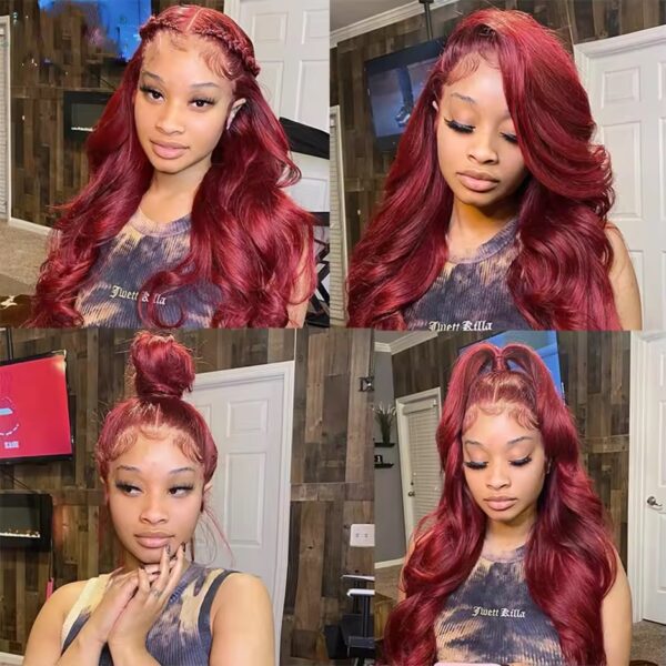 Brazilian 99J color body wave human hair bundles - Image 3