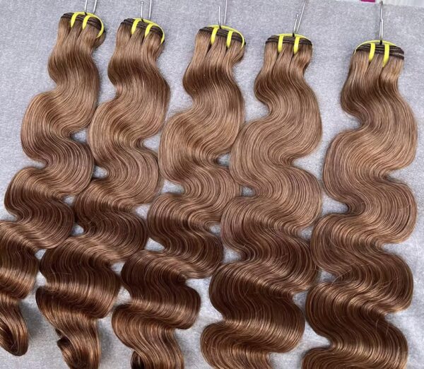 Brazilian Color 1B/30 & #4 wavy/straight Human Hair Bundle - Image 4