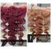 Brazilian Color 99j/#4/#35/P4/27 Matching Frontal/Closure