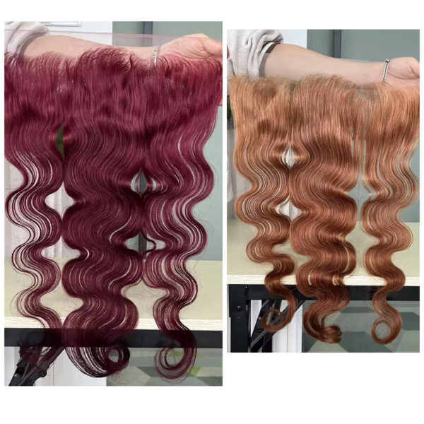 Brazilian Color 99j/#4/#35/P4/27 Matching Frontal/Closure